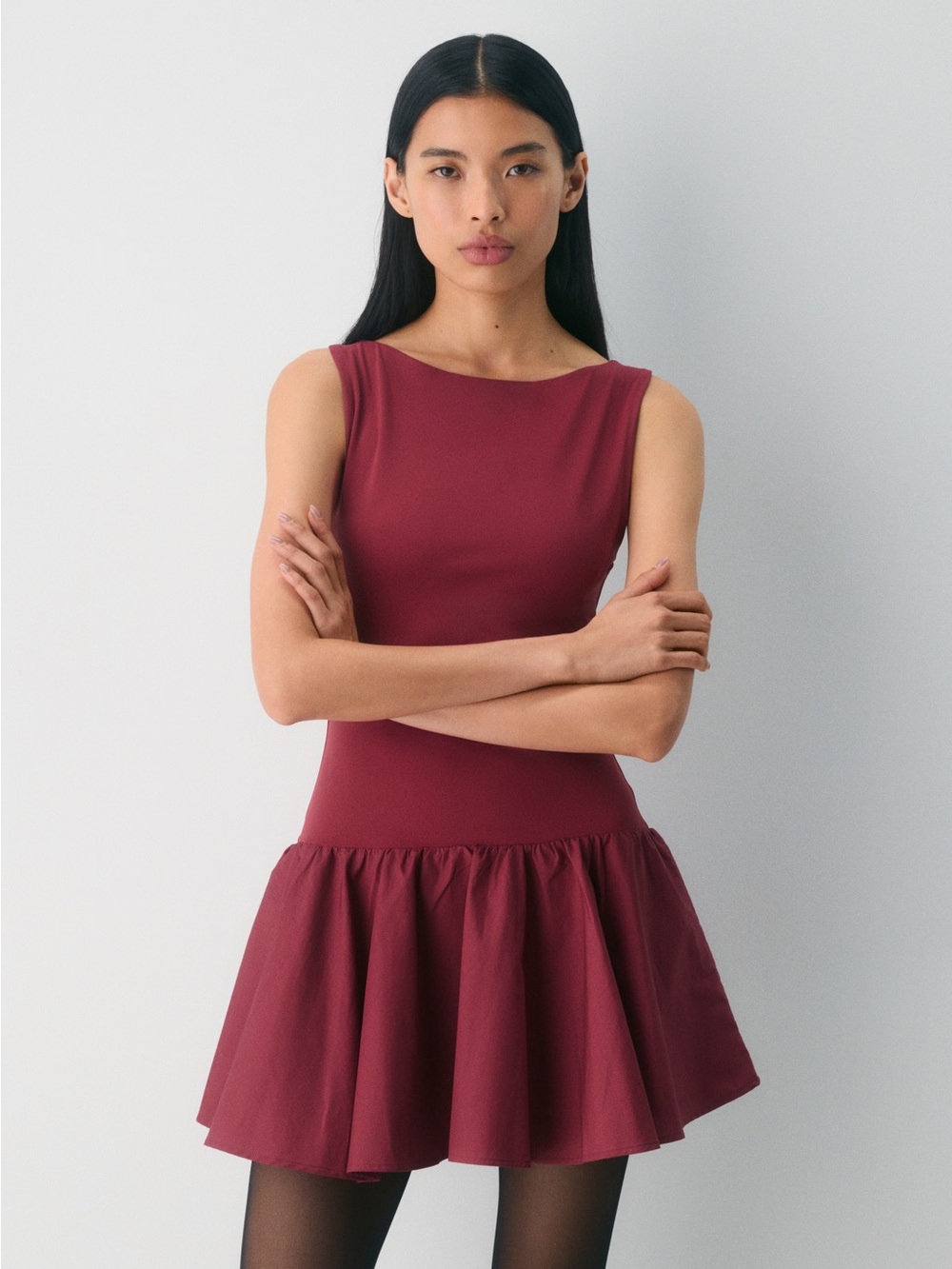 Wilfred Segment Poplin Mini Dress